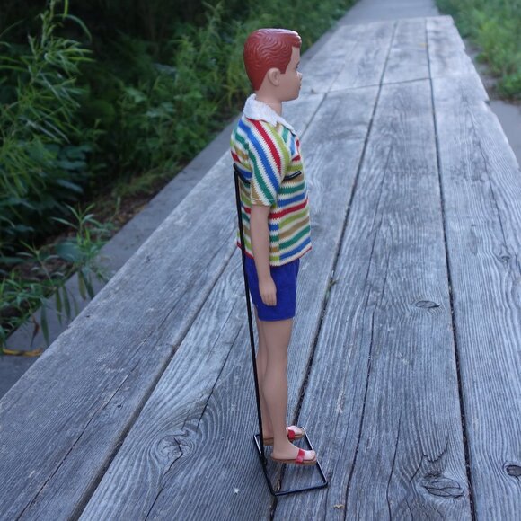 Vintage 1963 Allan HE'S KEN'S BUDDY BY MATTEL Doll with Stand STOCK NO. 1000 - Picture 15 of 16